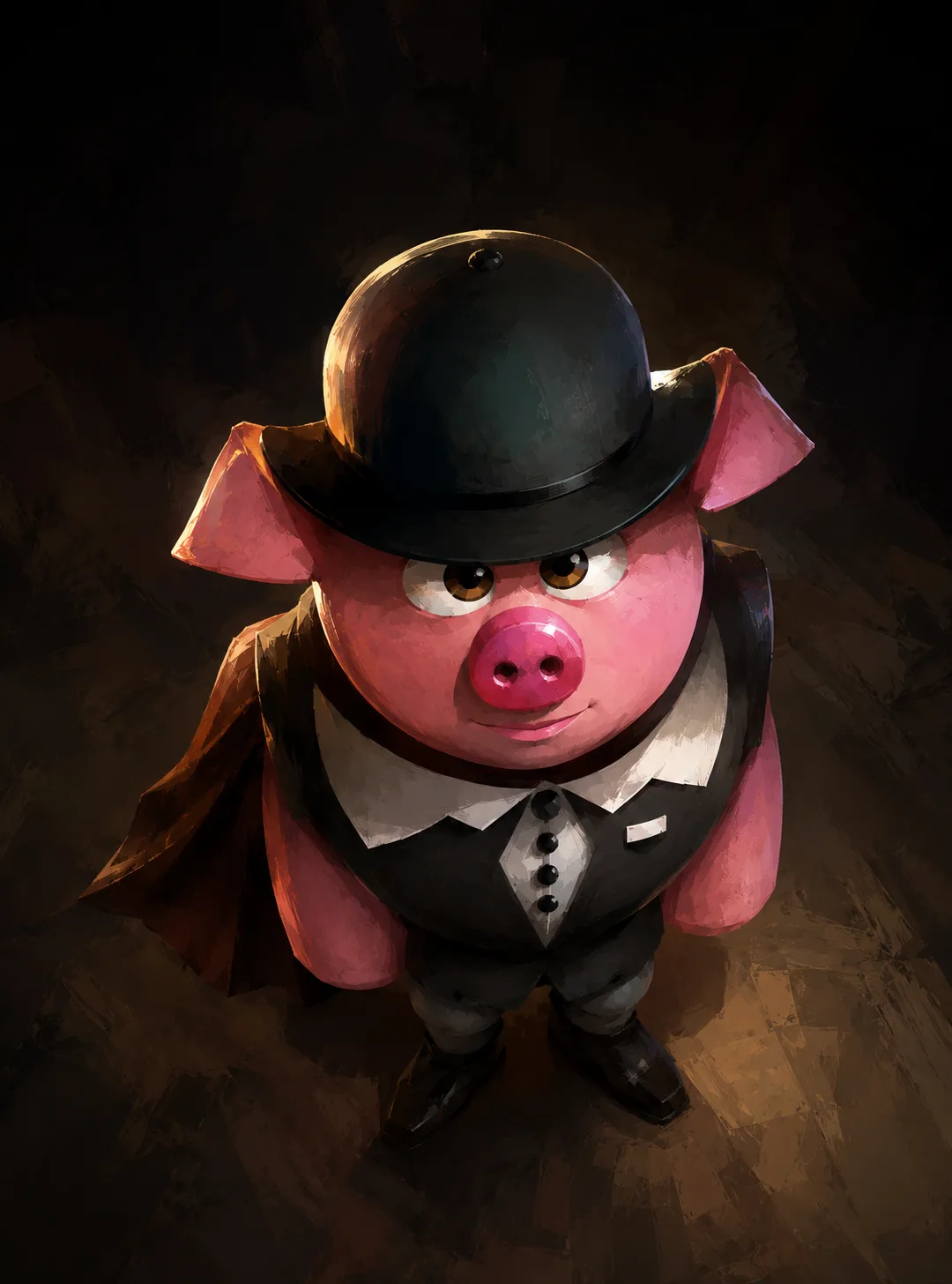 Concept art Piggy con diseño de personaje original